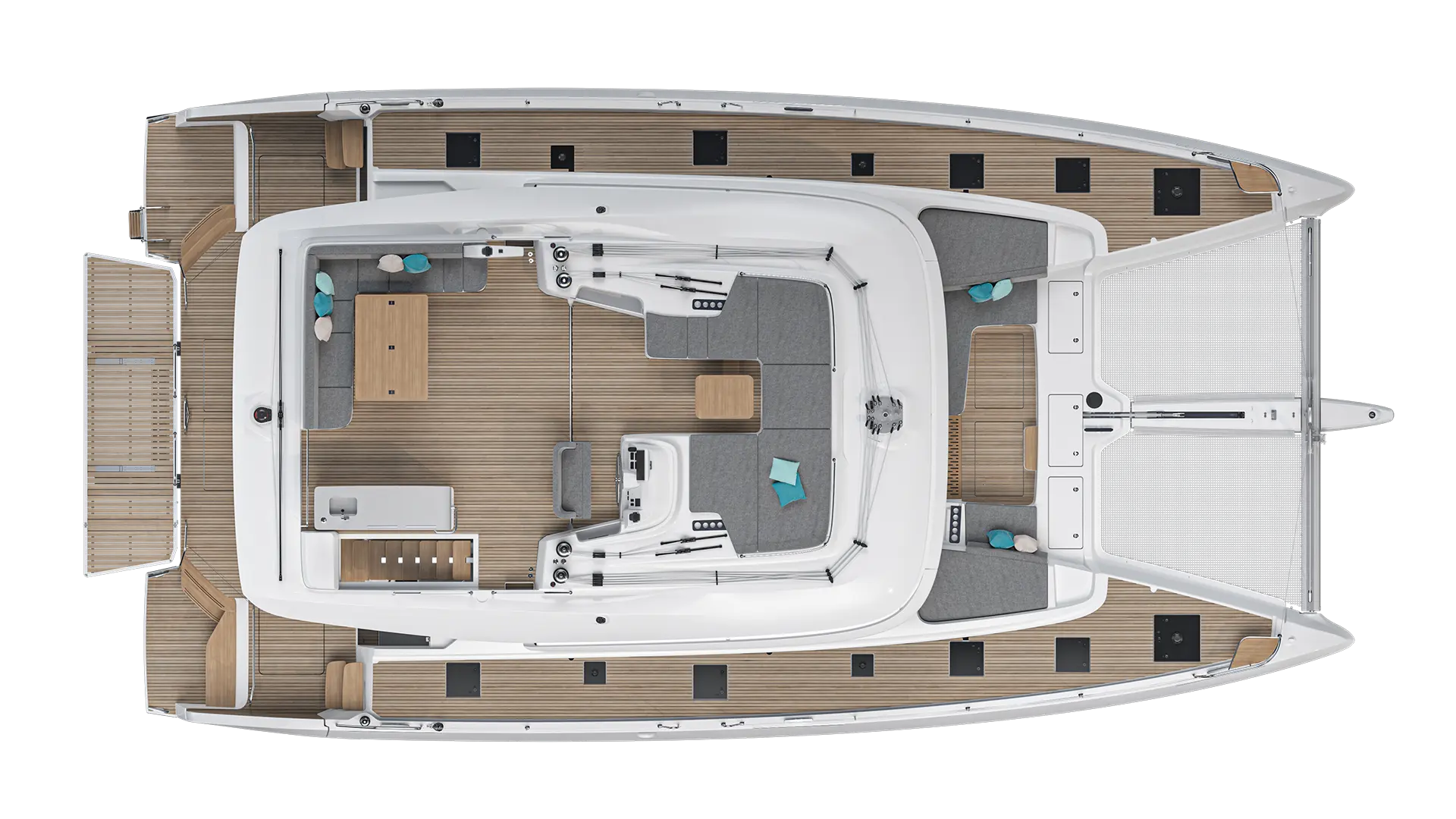 Lagoon 60 – Exterieur Layout